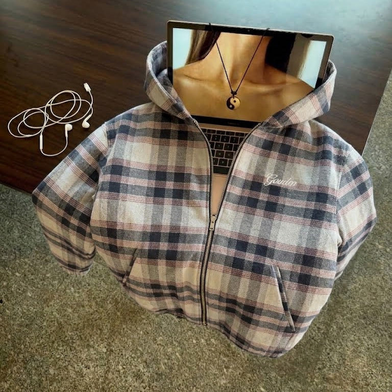 GREY PLAID JACKET