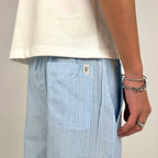 STRIPED PANTS - BLUE