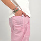 STRIPED PANTS - PINK