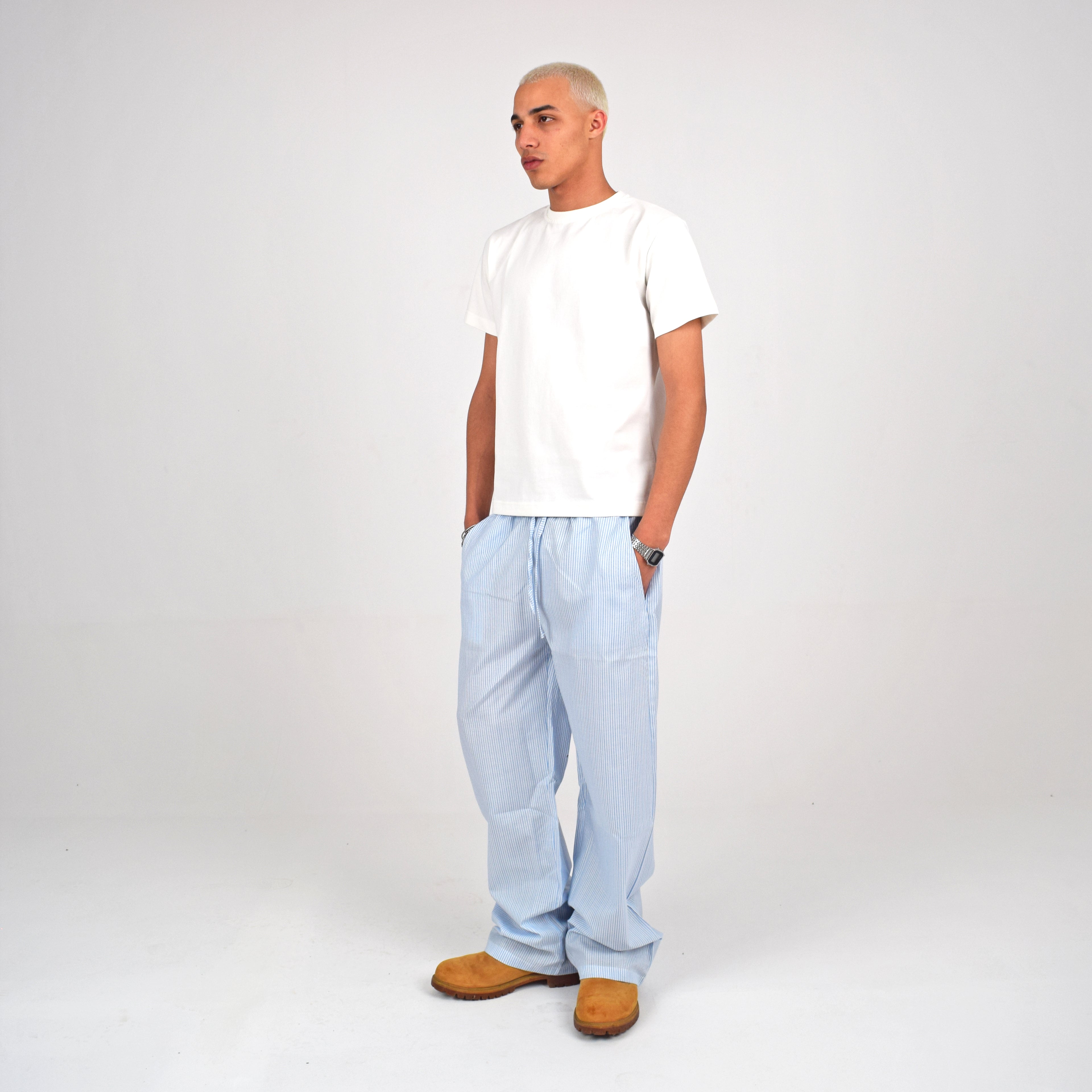 STRIPED PANTS - BLUE
