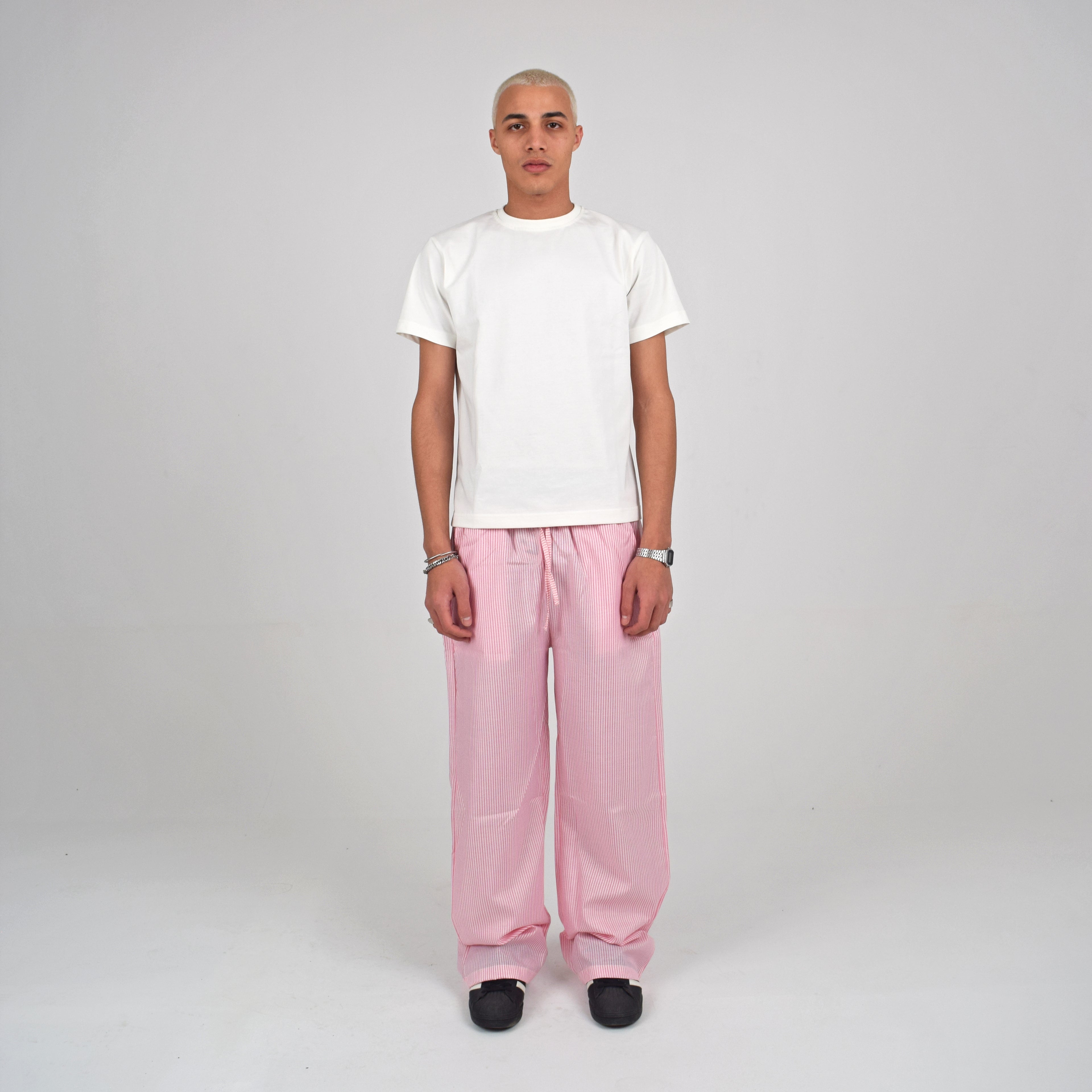 STRIPED PANTS - PINK