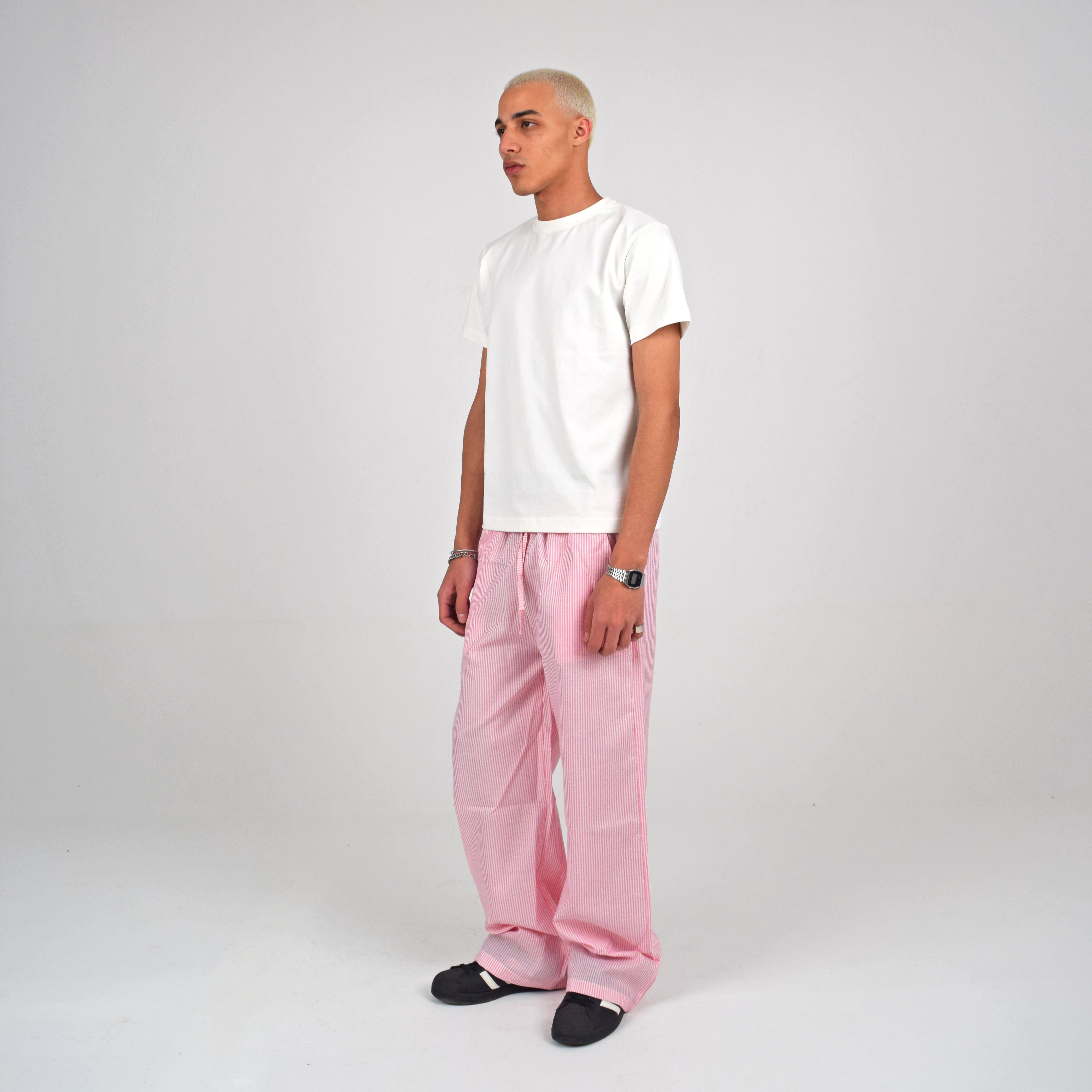 STRIPED PANTS - PINK