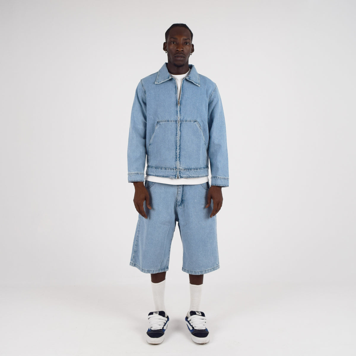 LIGHT DENIM JORTS