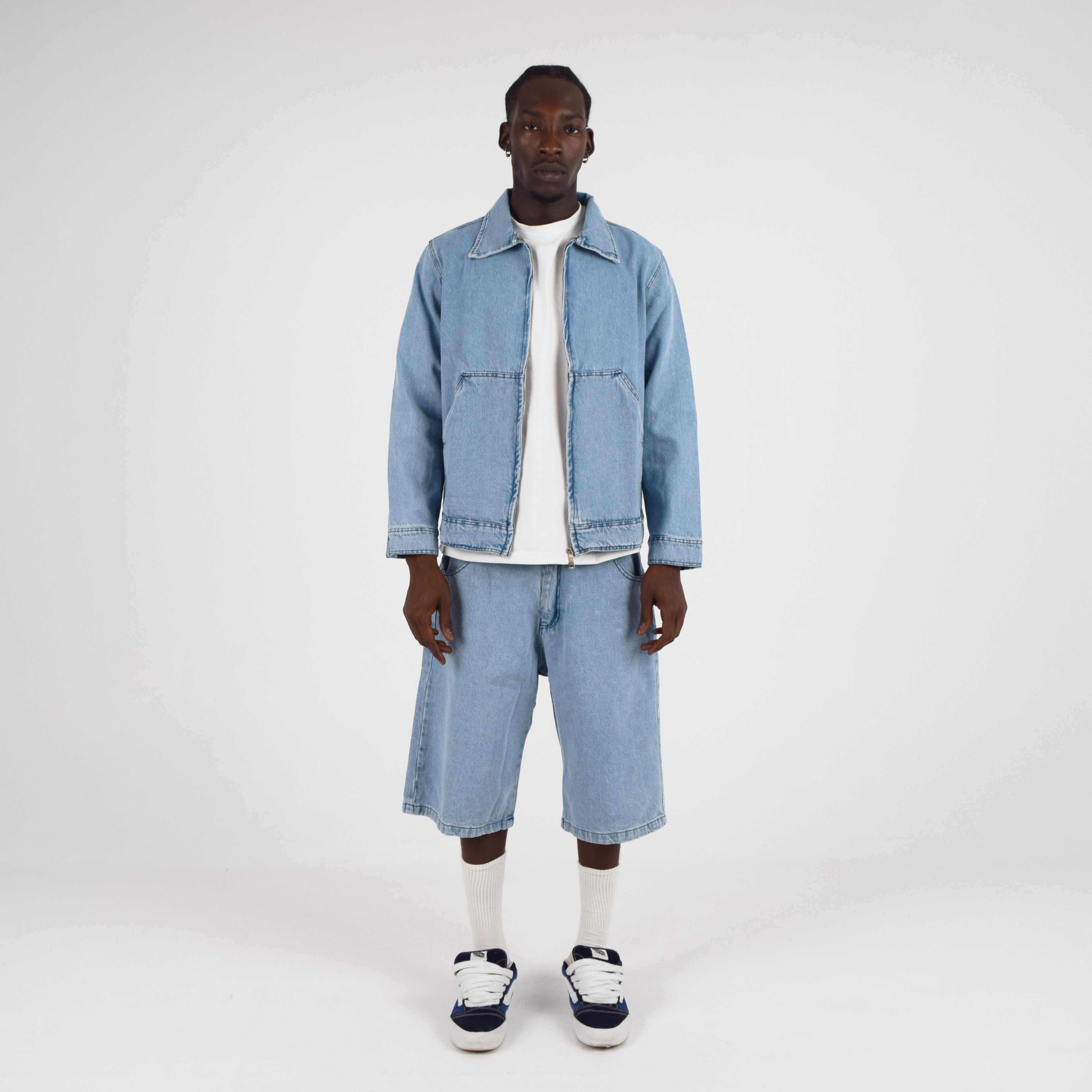 LIGHT DENIM JORTS