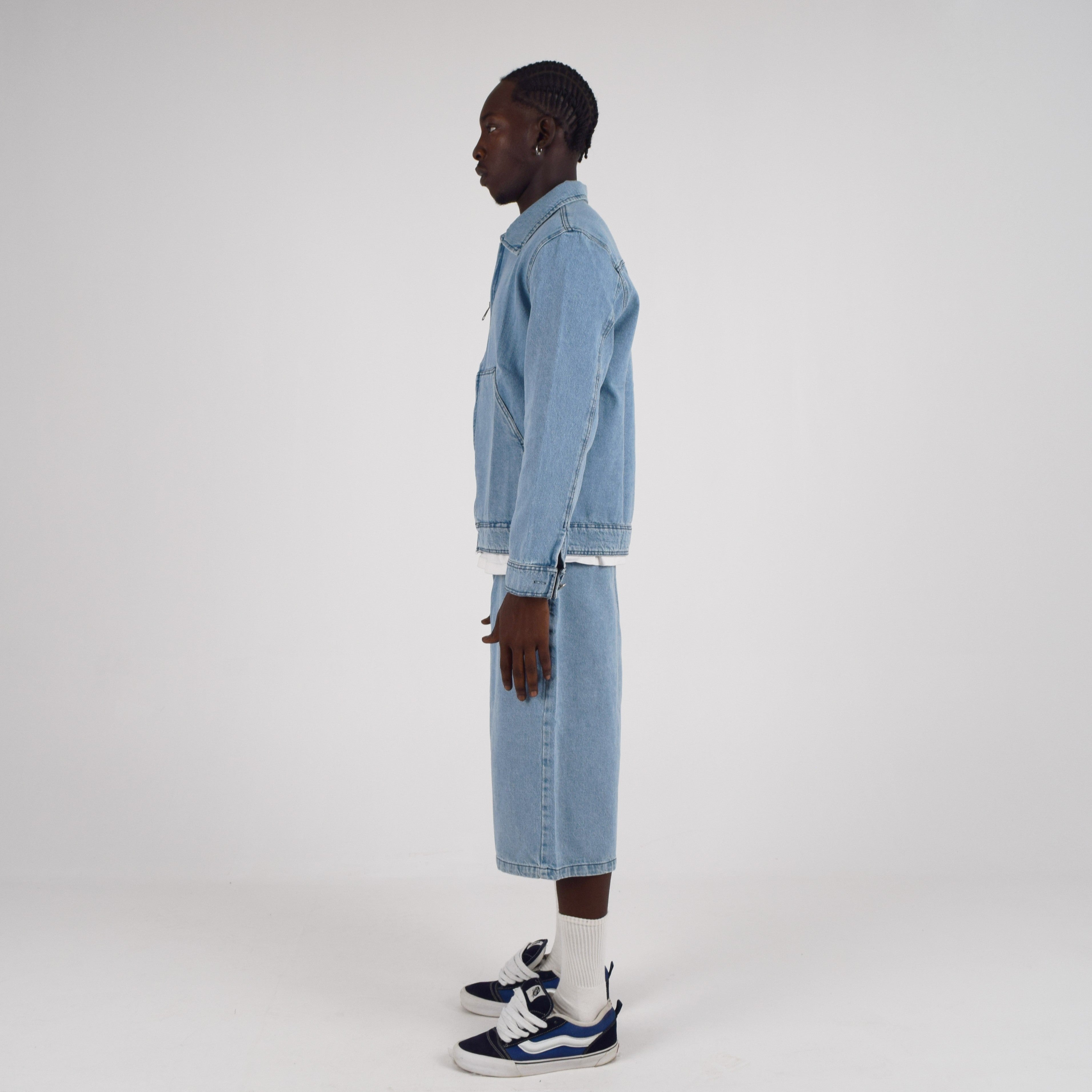 LIGHT DENIM JORTS