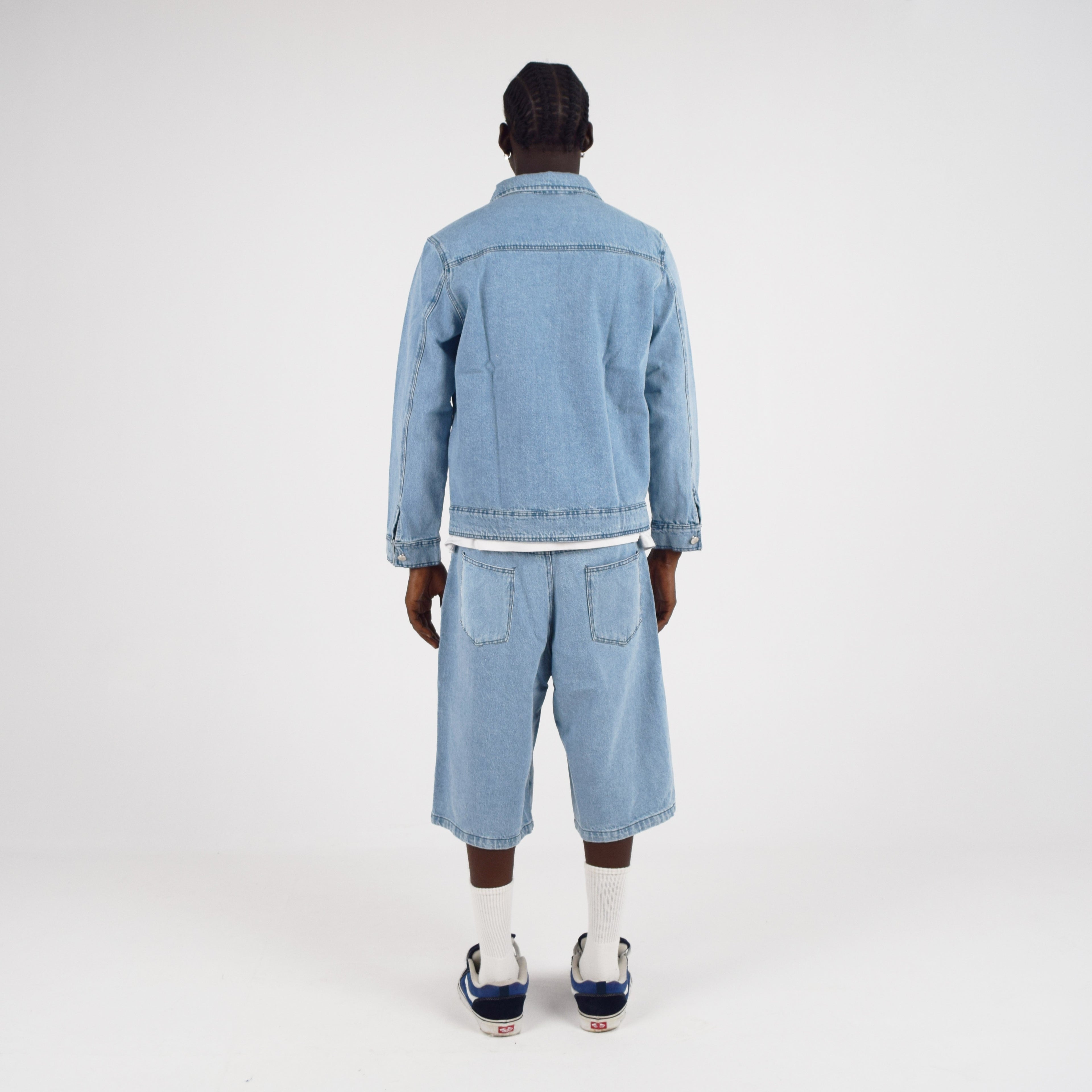 LIGHT DENIM JORTS