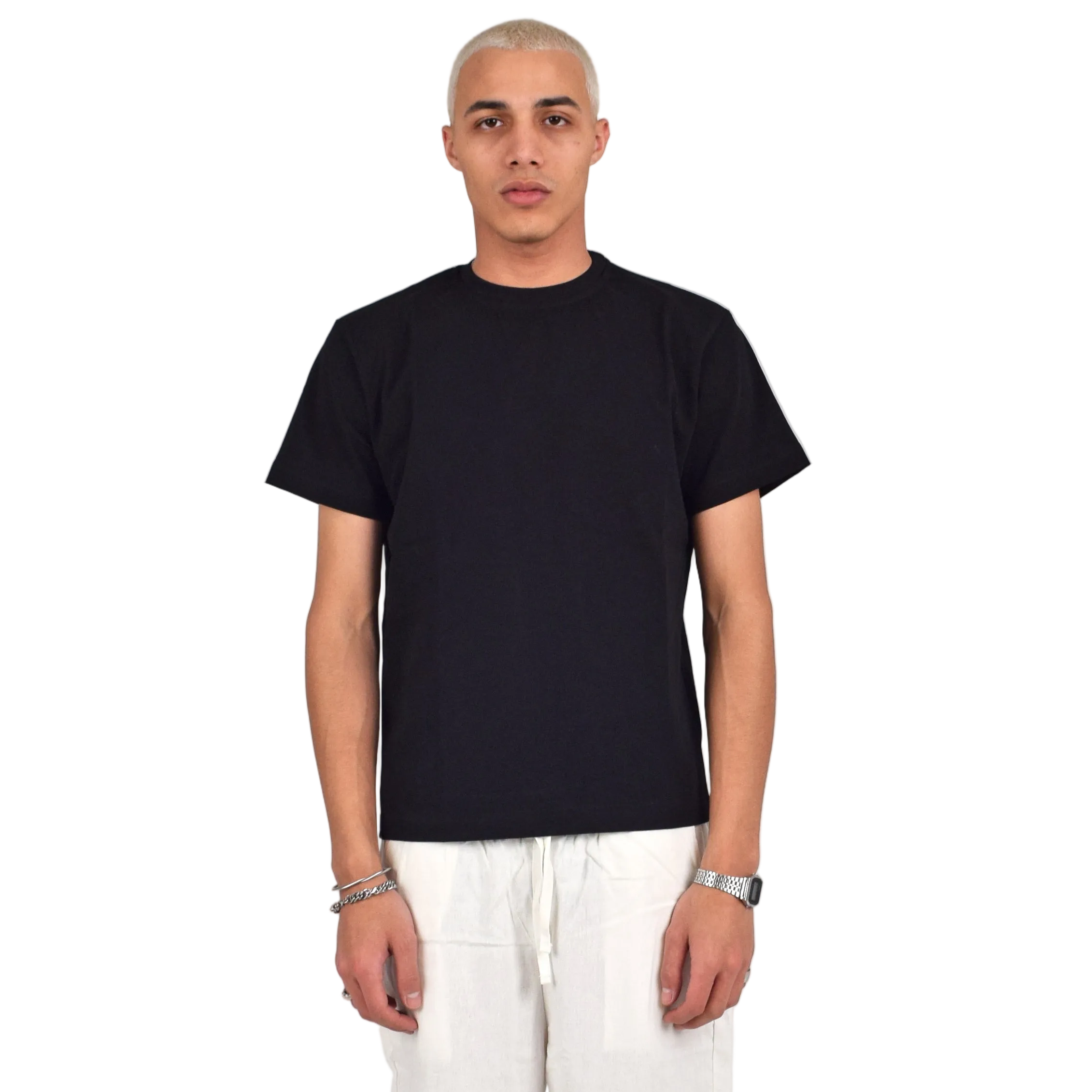 BLACK REGULAR FIT T-SHIRT