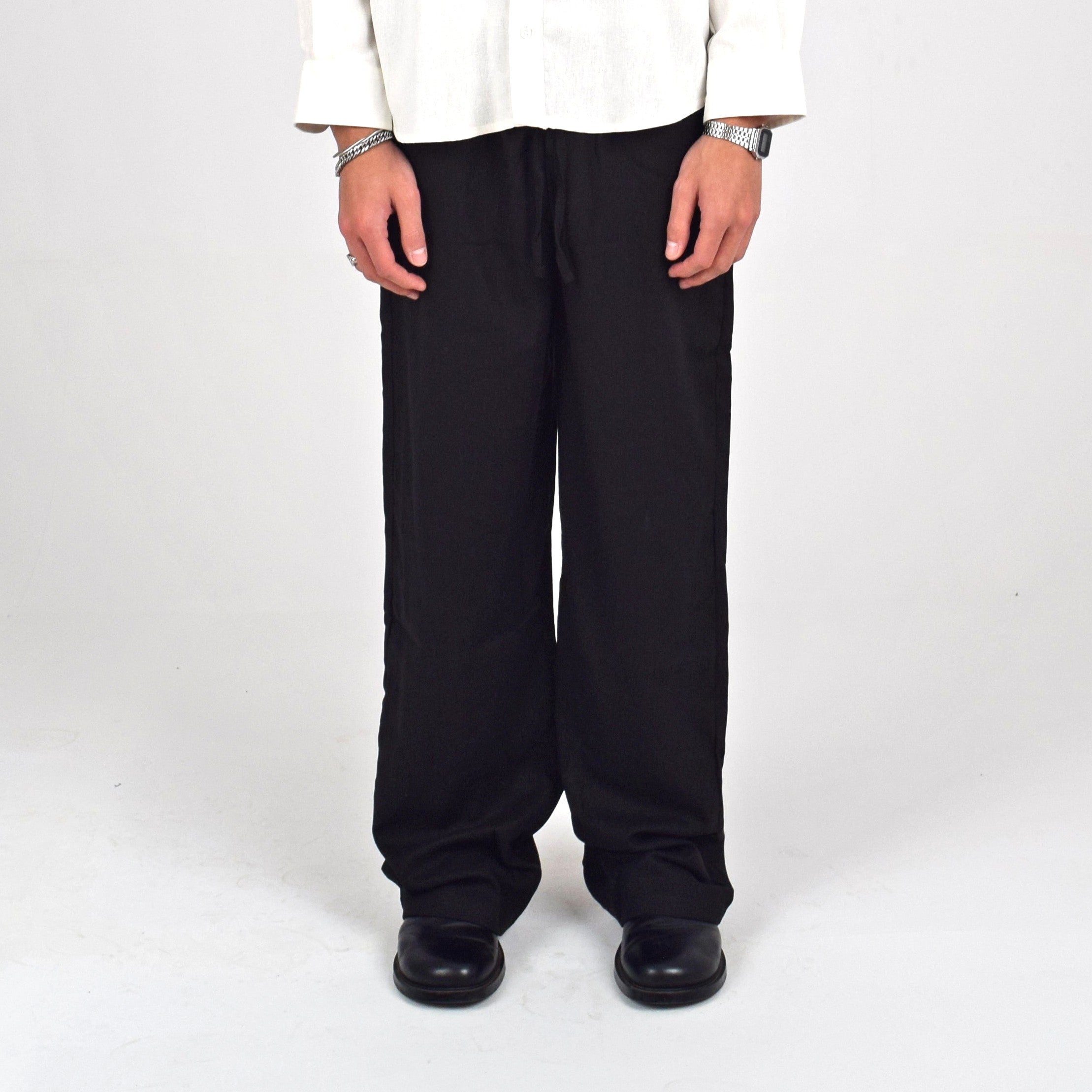 LINEN PANTS - BLACK