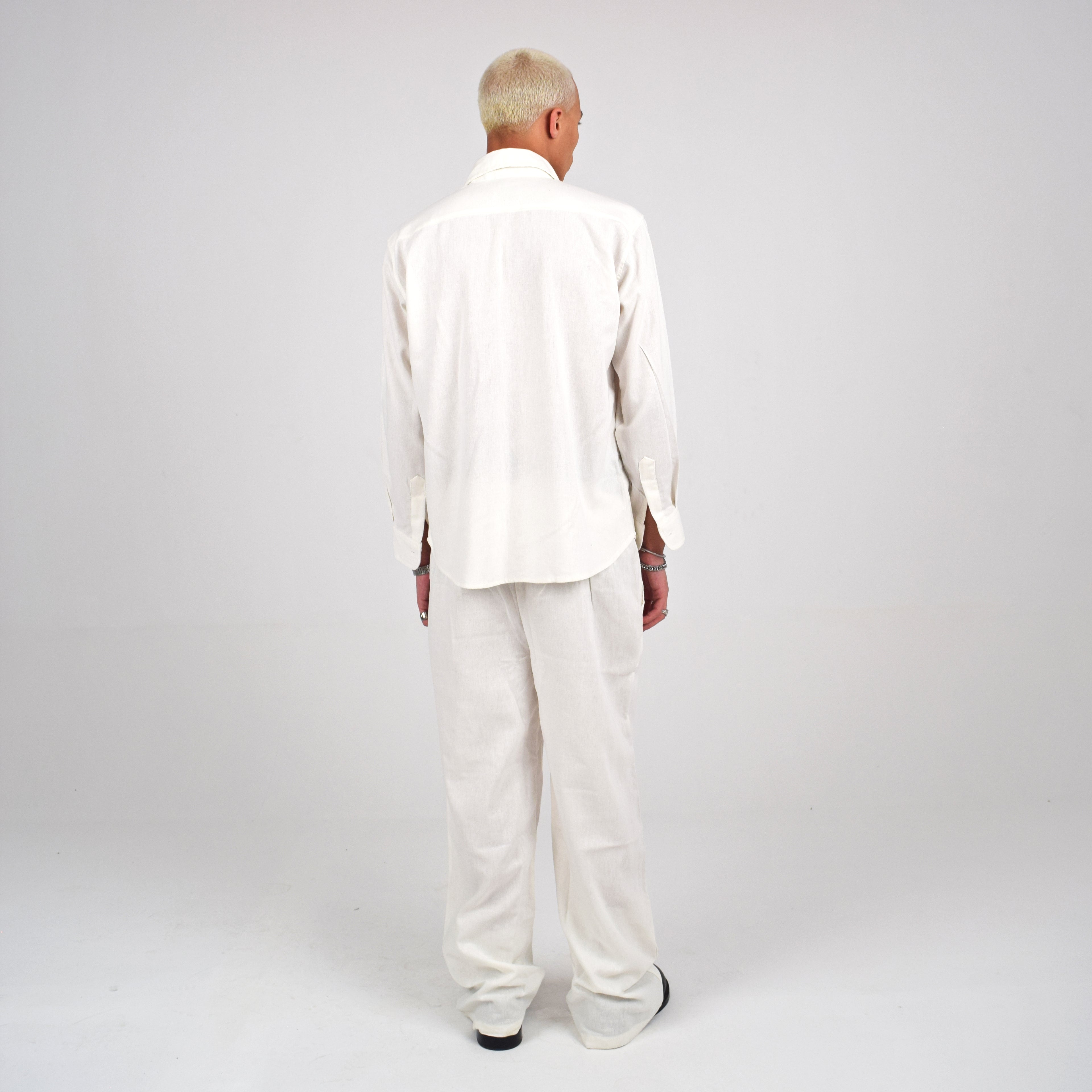 LINEN PANTS - WHITE