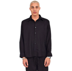 LINEN SHIRT - BLACK