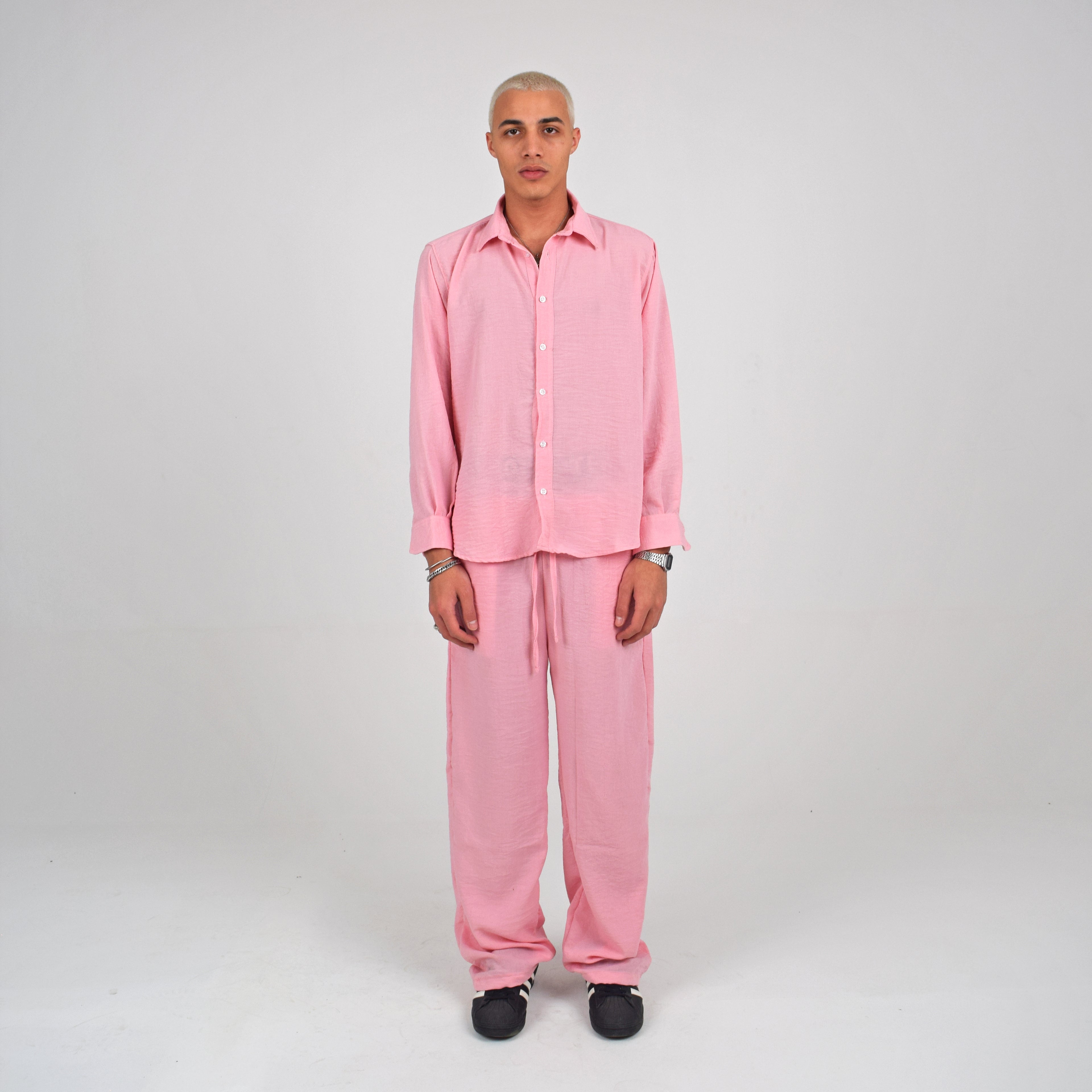 LINEN SHIRT - PINK