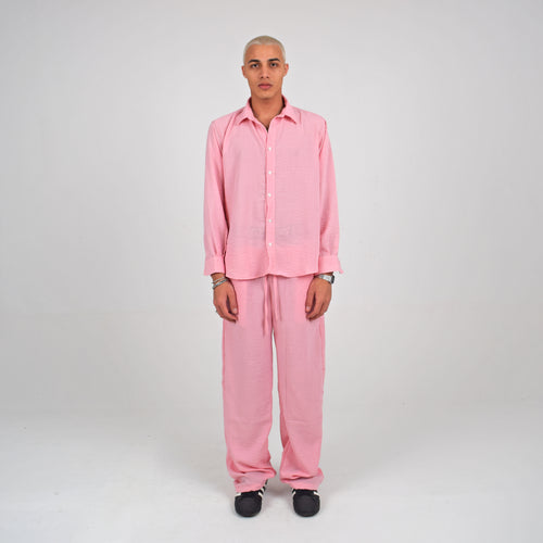LINEN SHIRT - PINK