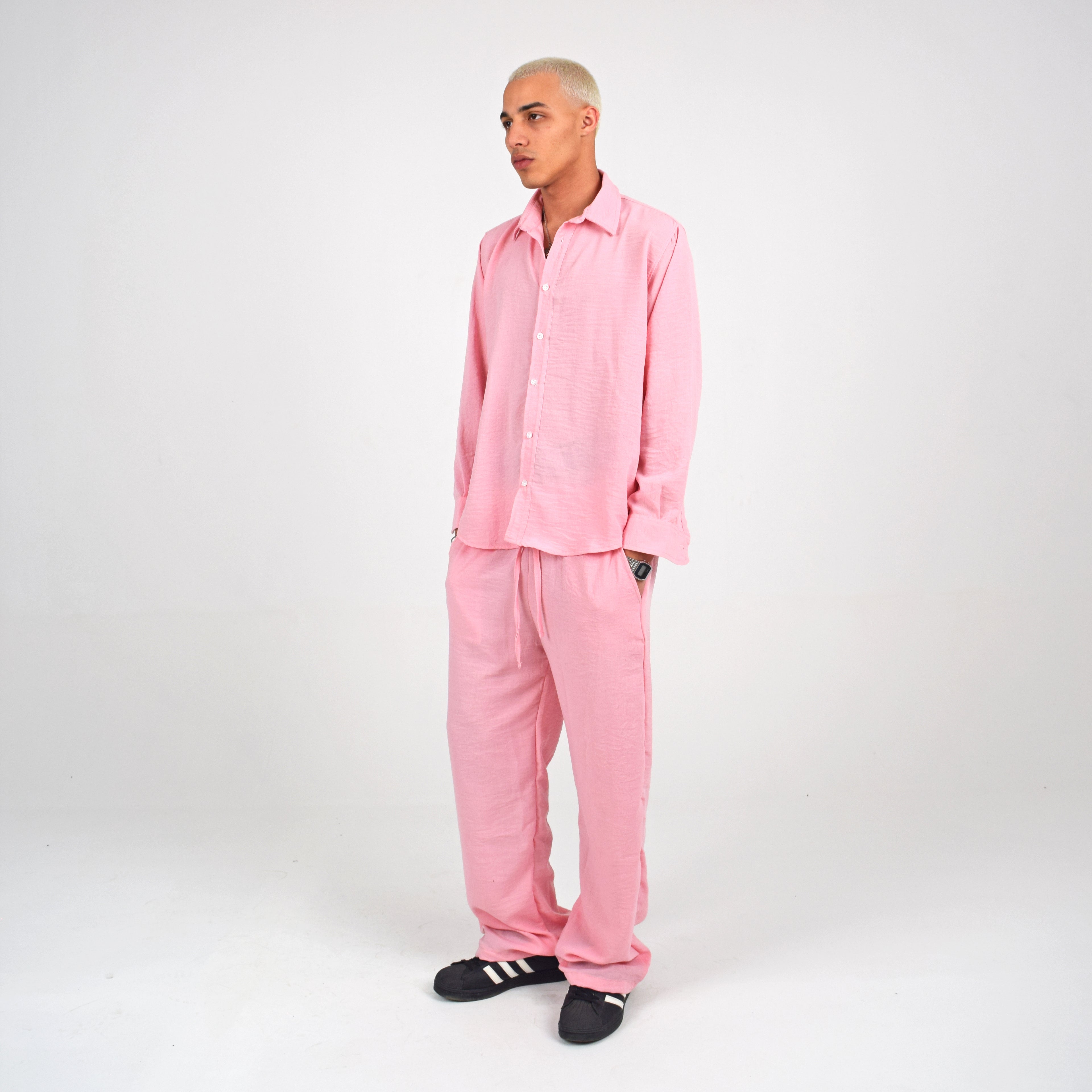 LINEN SHIRT - PINK