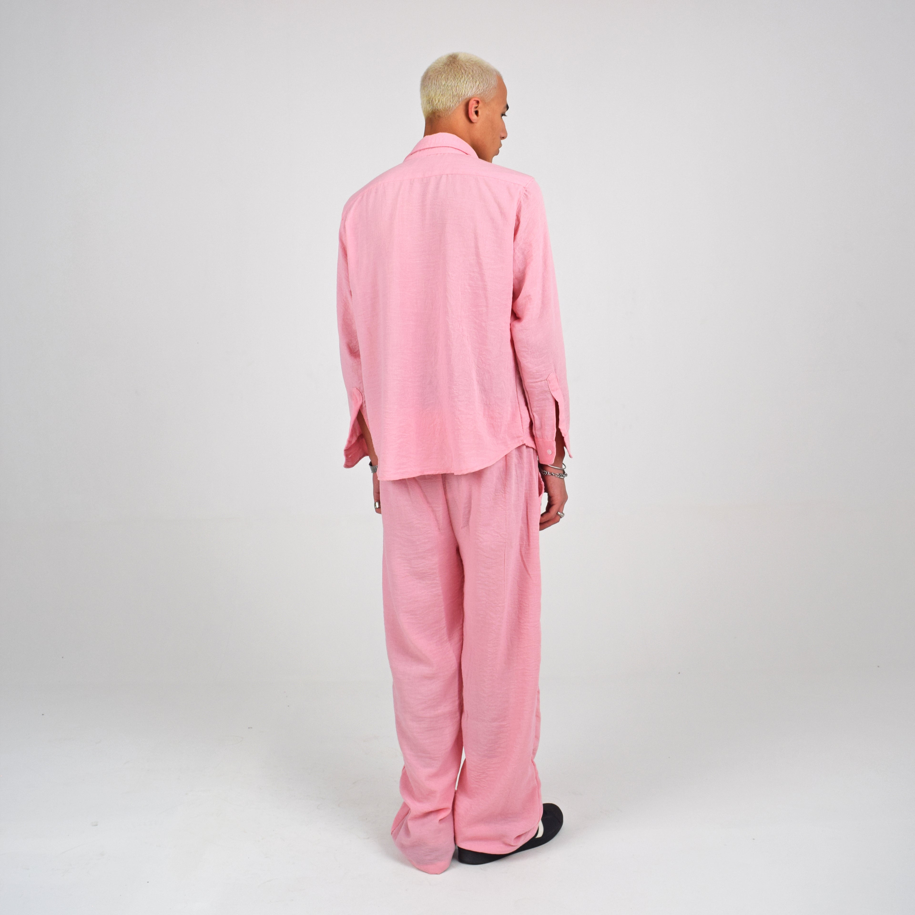 LINEN PANTS - PINK