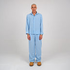 LINEN PANTS - BLUE