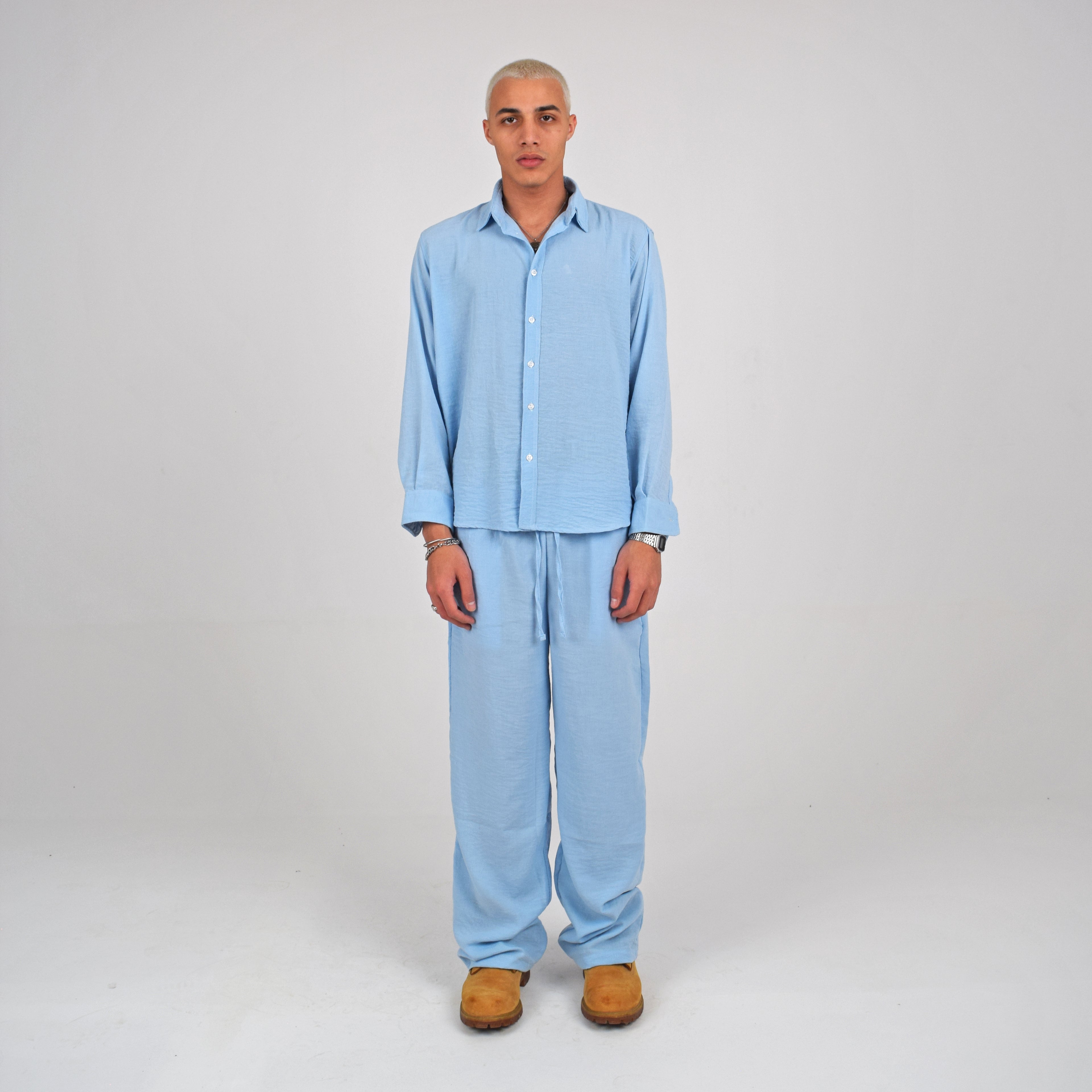 LINEN SHIRT - BLUE
