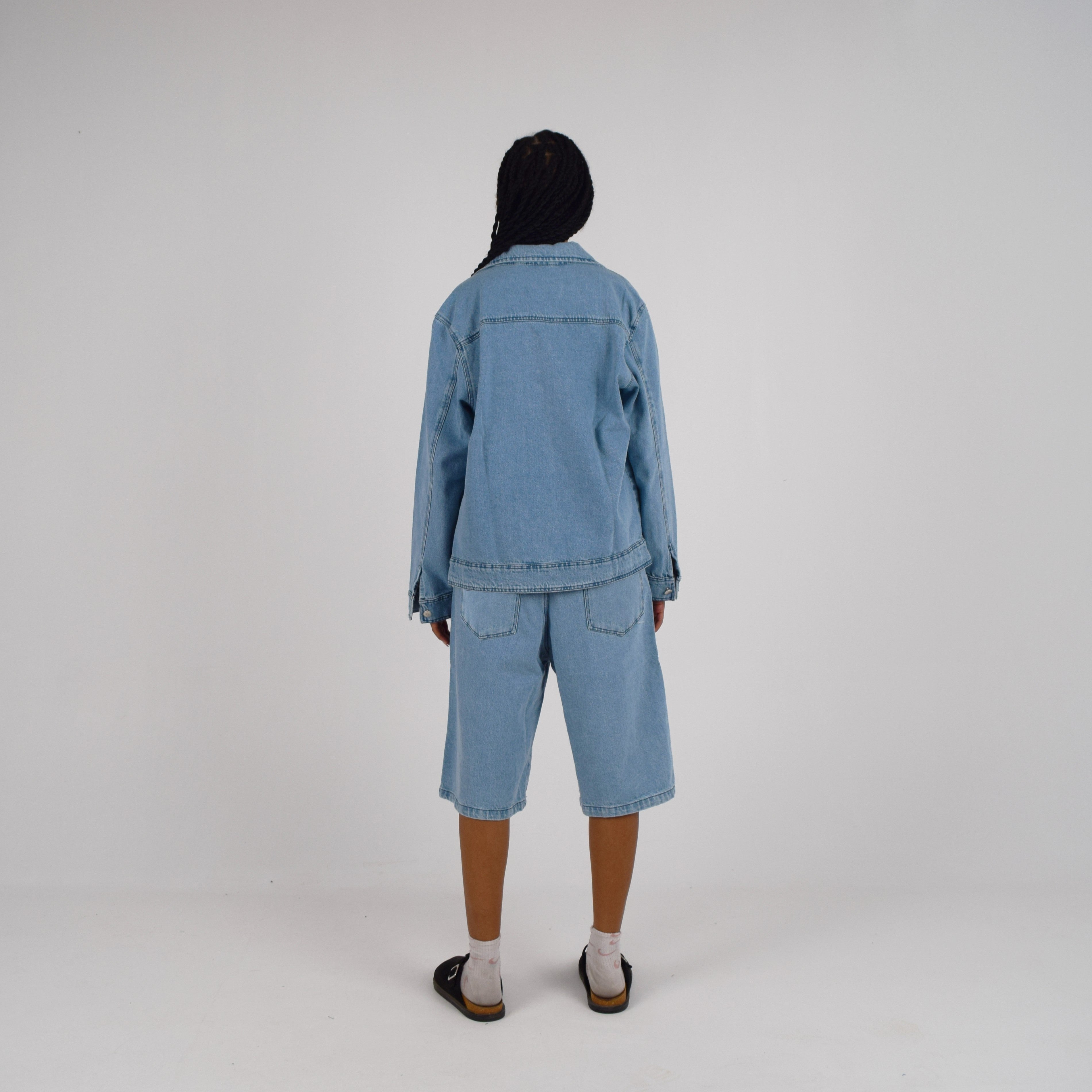 LIGHT DENIM JORTS