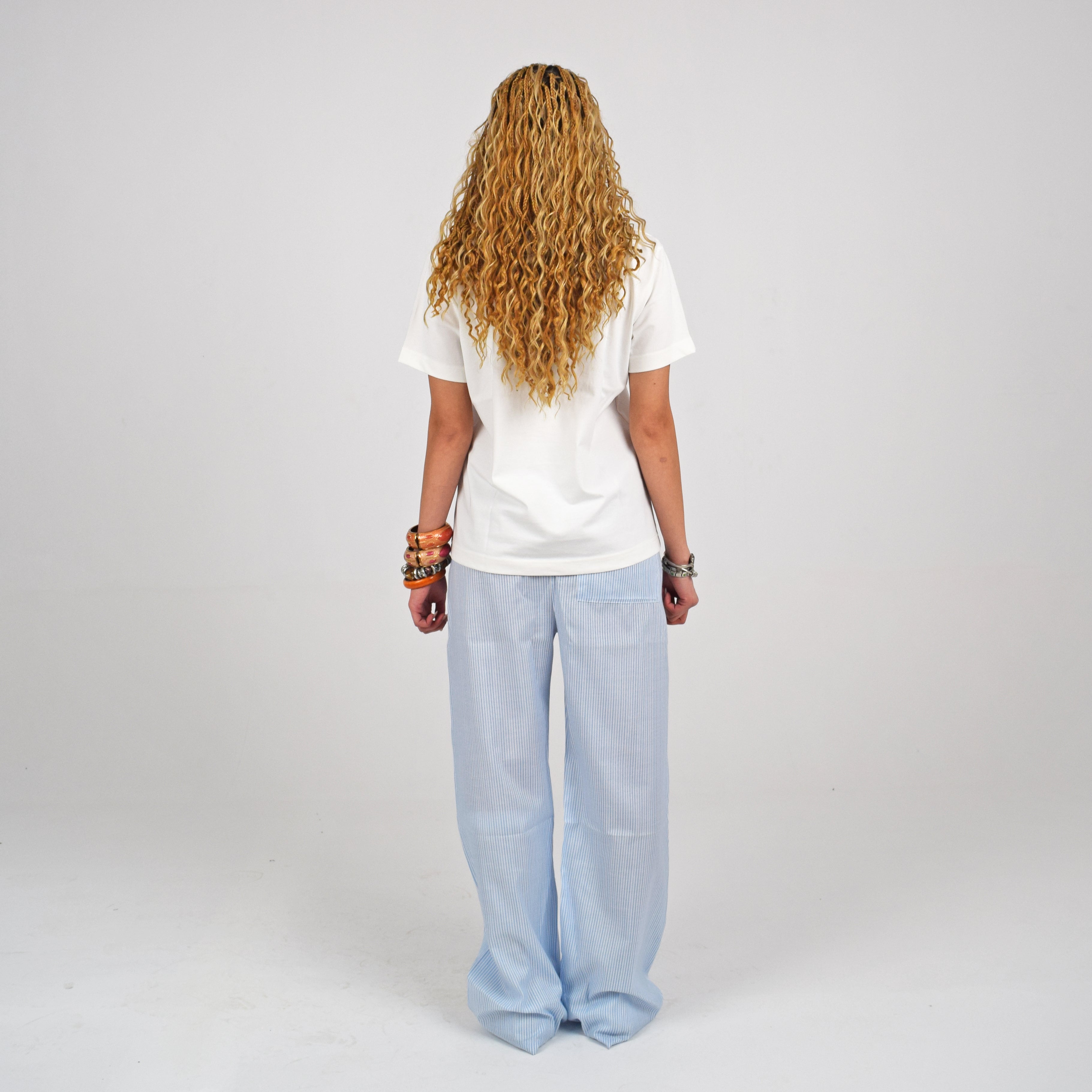 STRIPED PANTS - BLUE