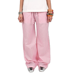 STRIPED PANTS - PINK