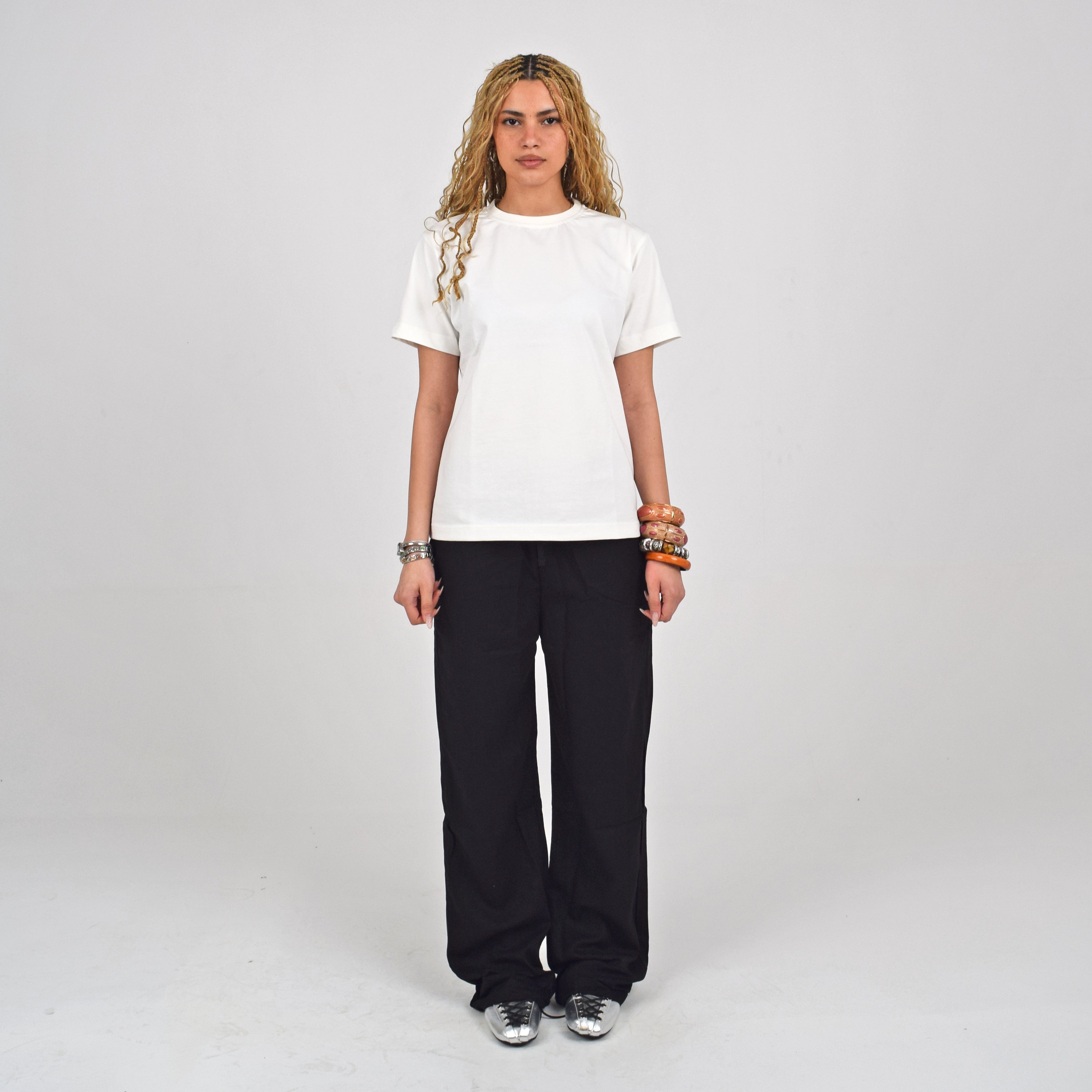 WHITE REGULAR FIT T-SHIRT