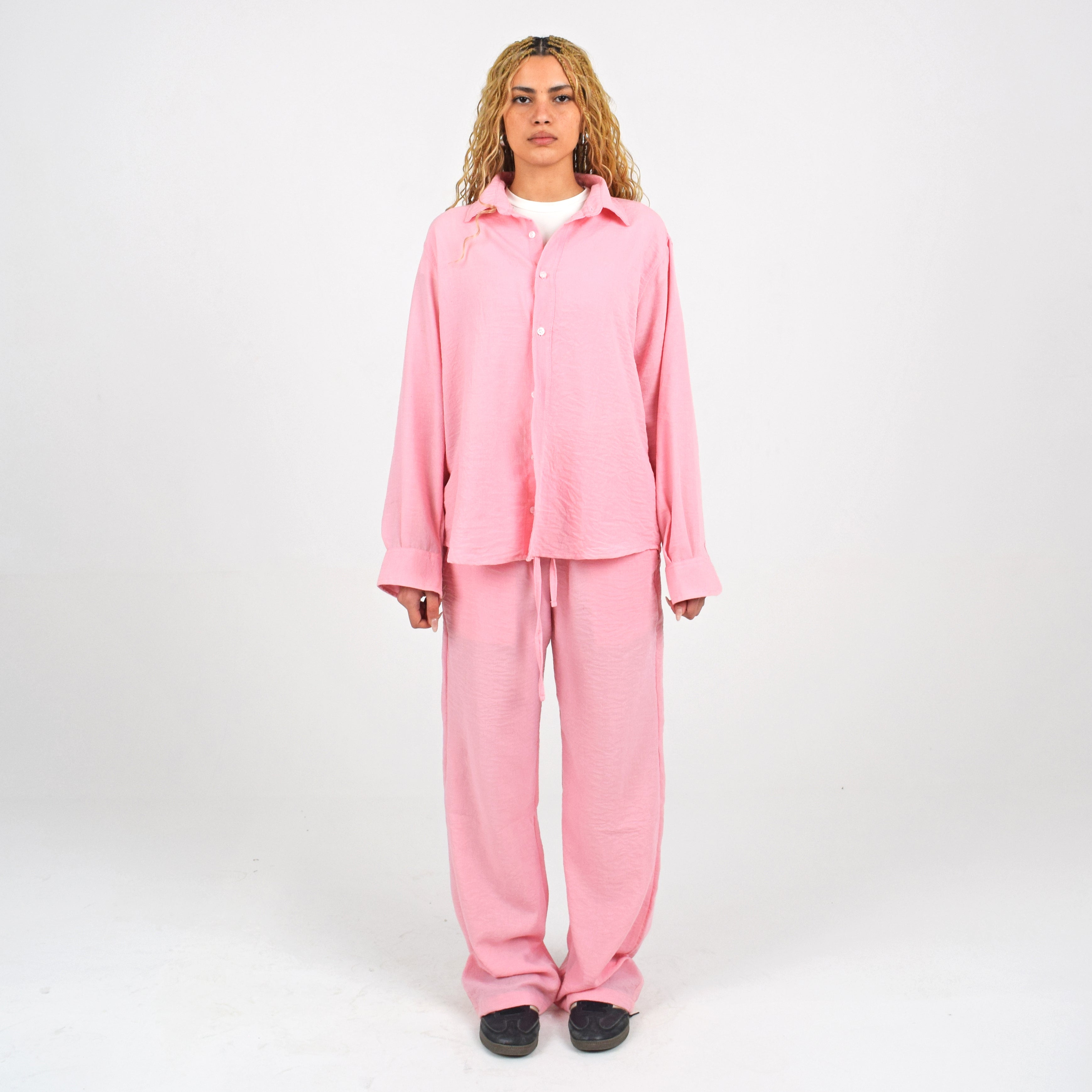 LINEN SHIRT - PINK