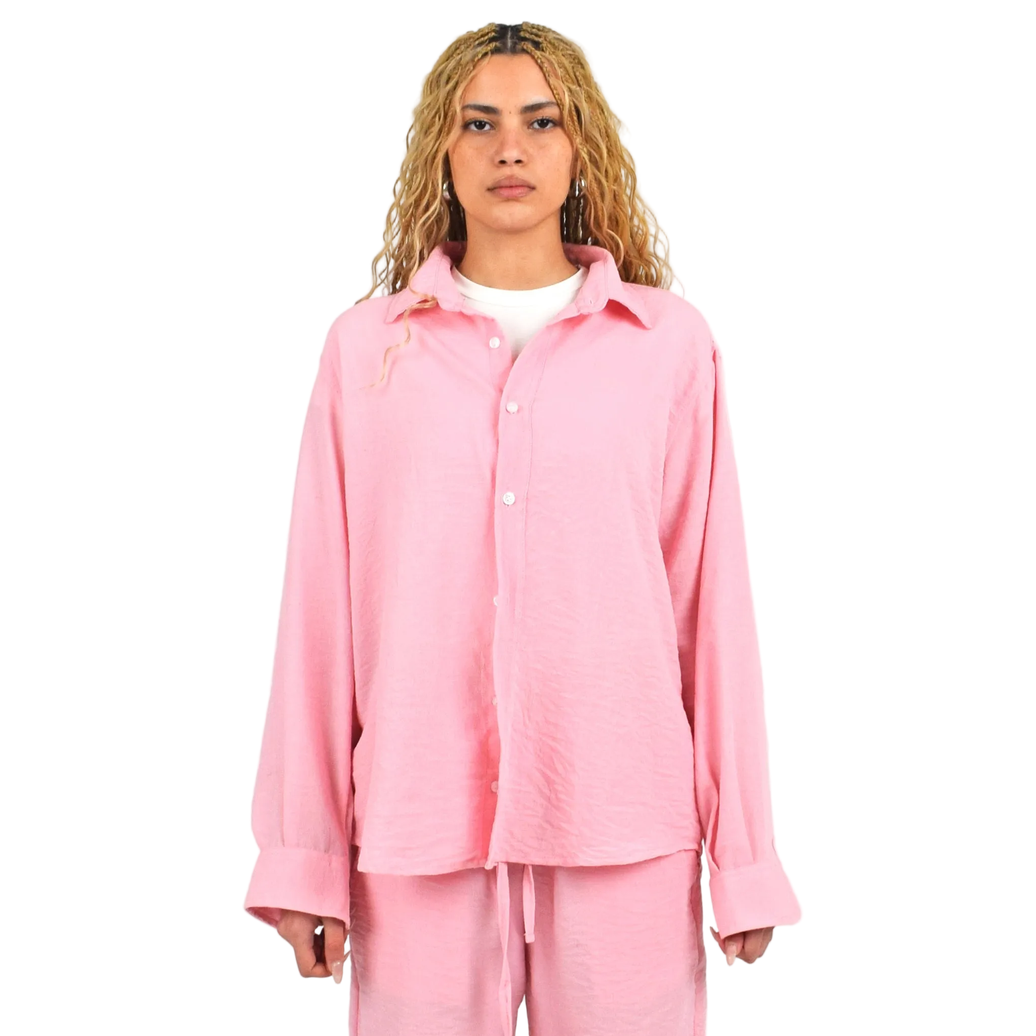 LINEN SHIRT - PINK