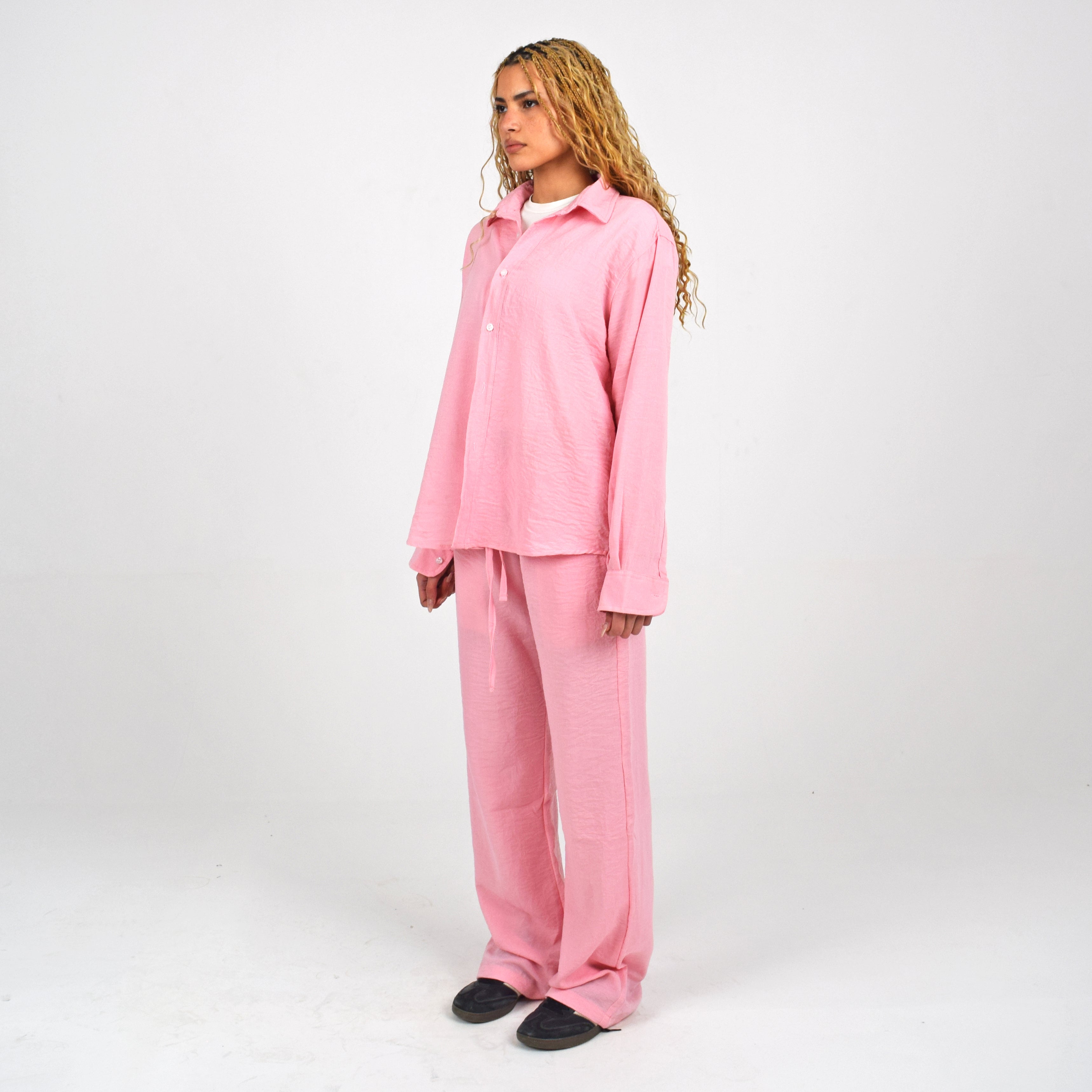 LINEN SHIRT - PINK