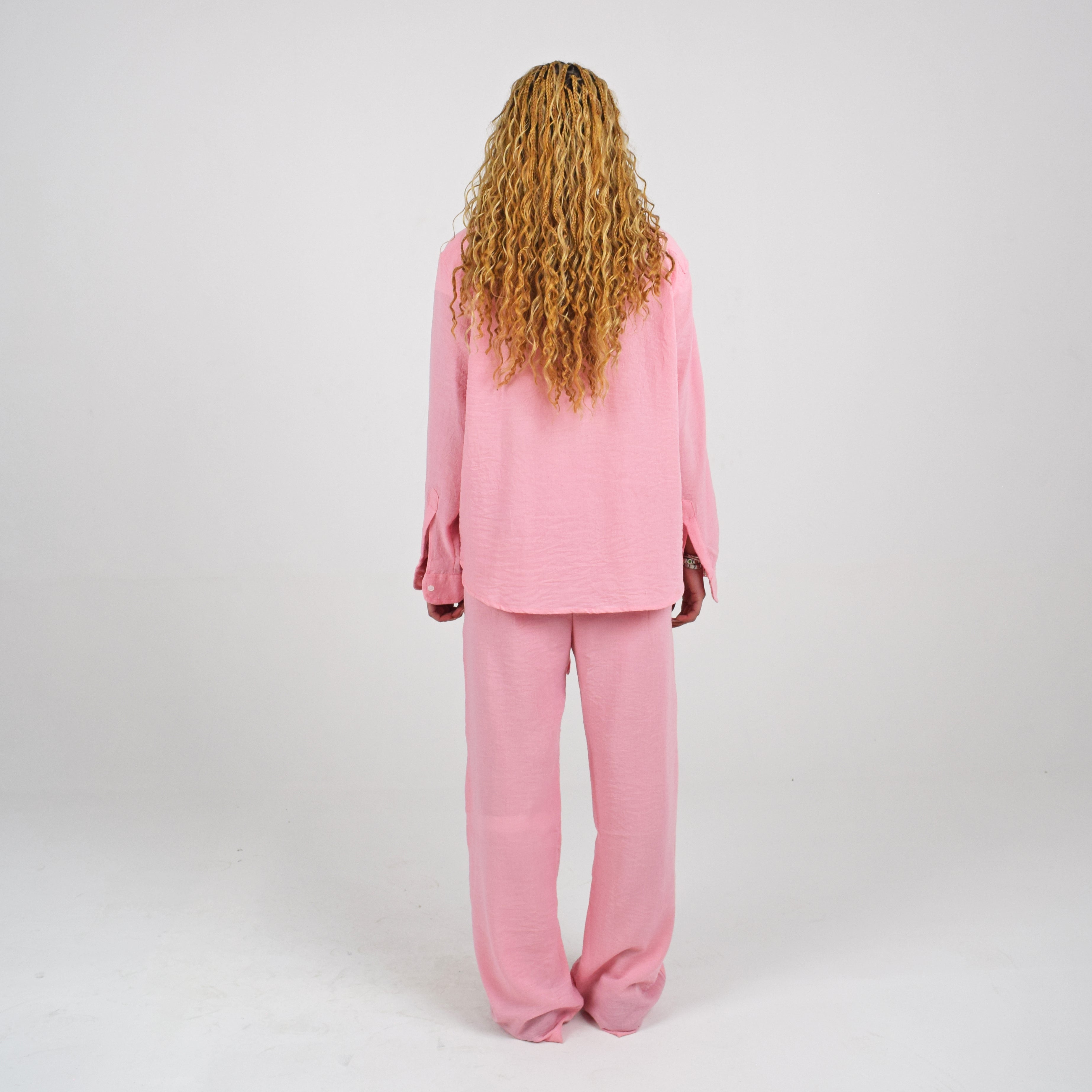 LINEN PANTS - PINK