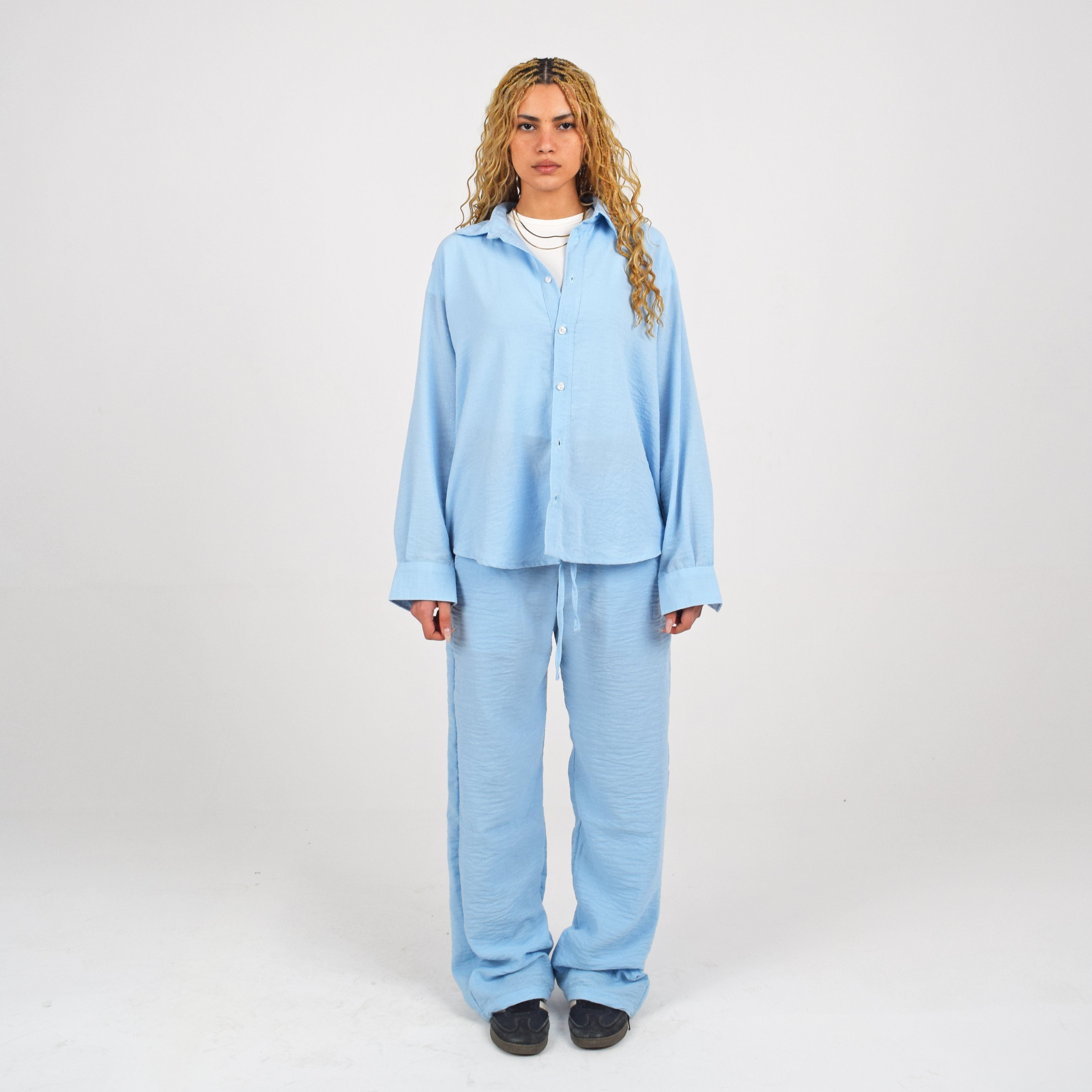 LINEN SHIRT - BLUE
