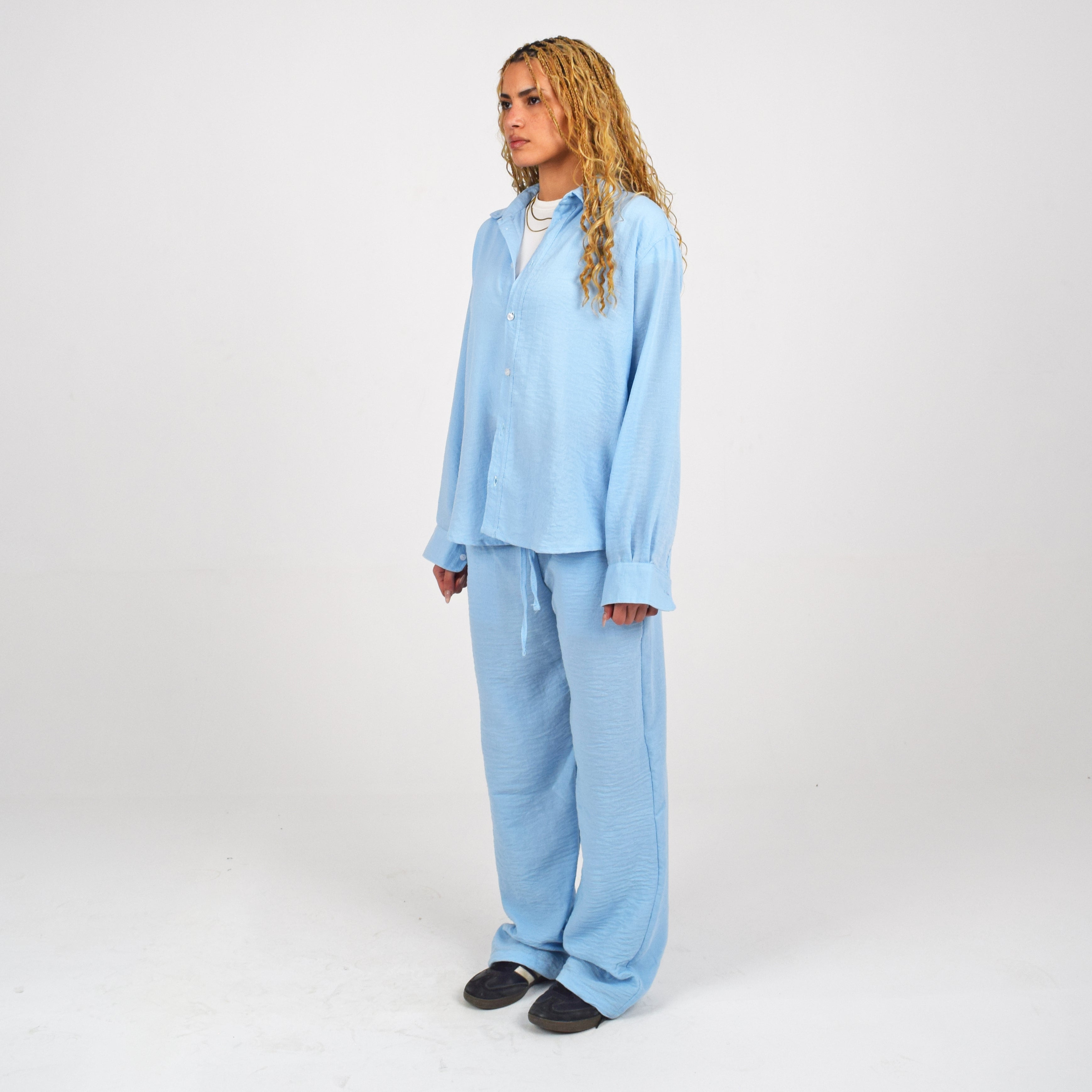 LINEN SHIRT - BLUE