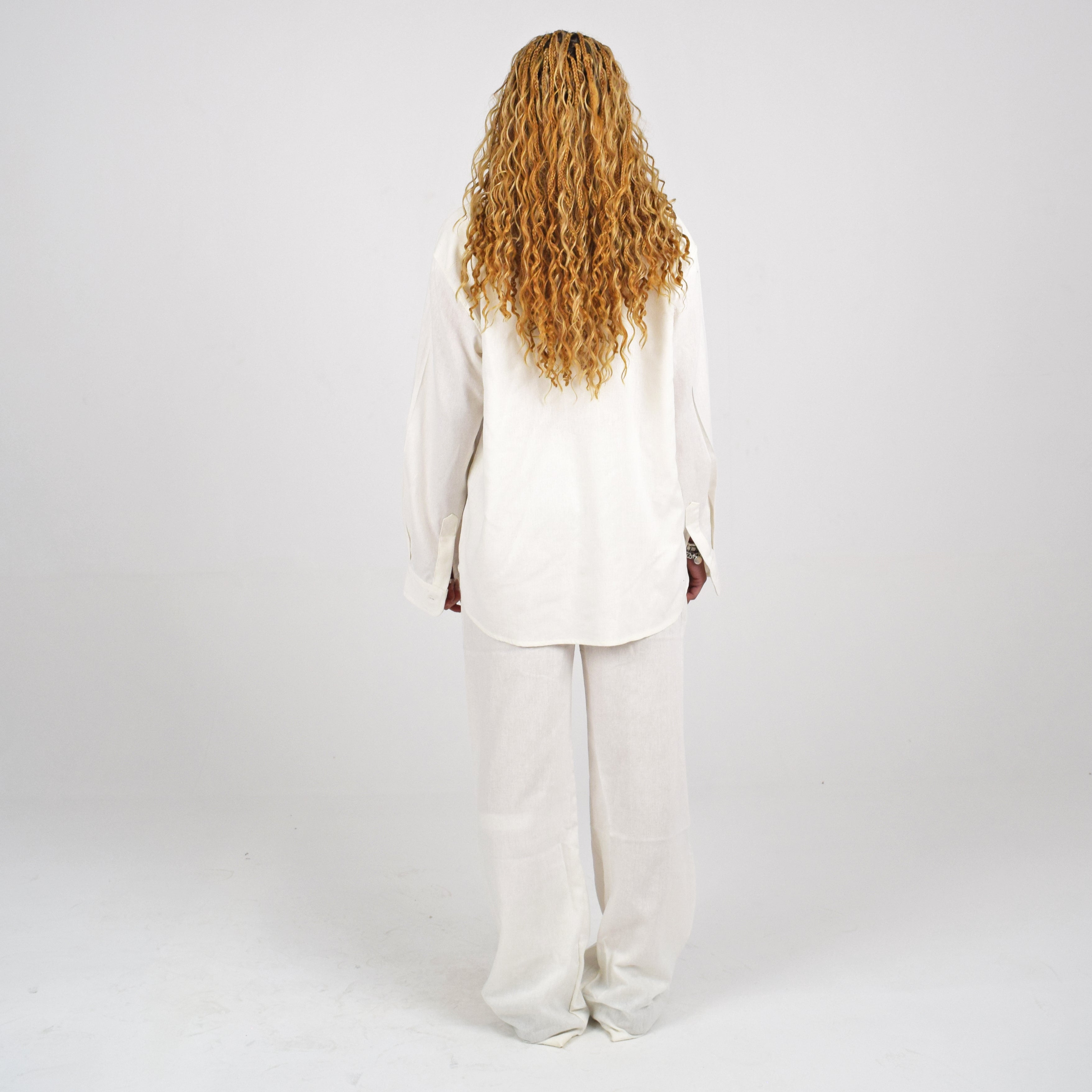 LINEN PANTS - WHITE