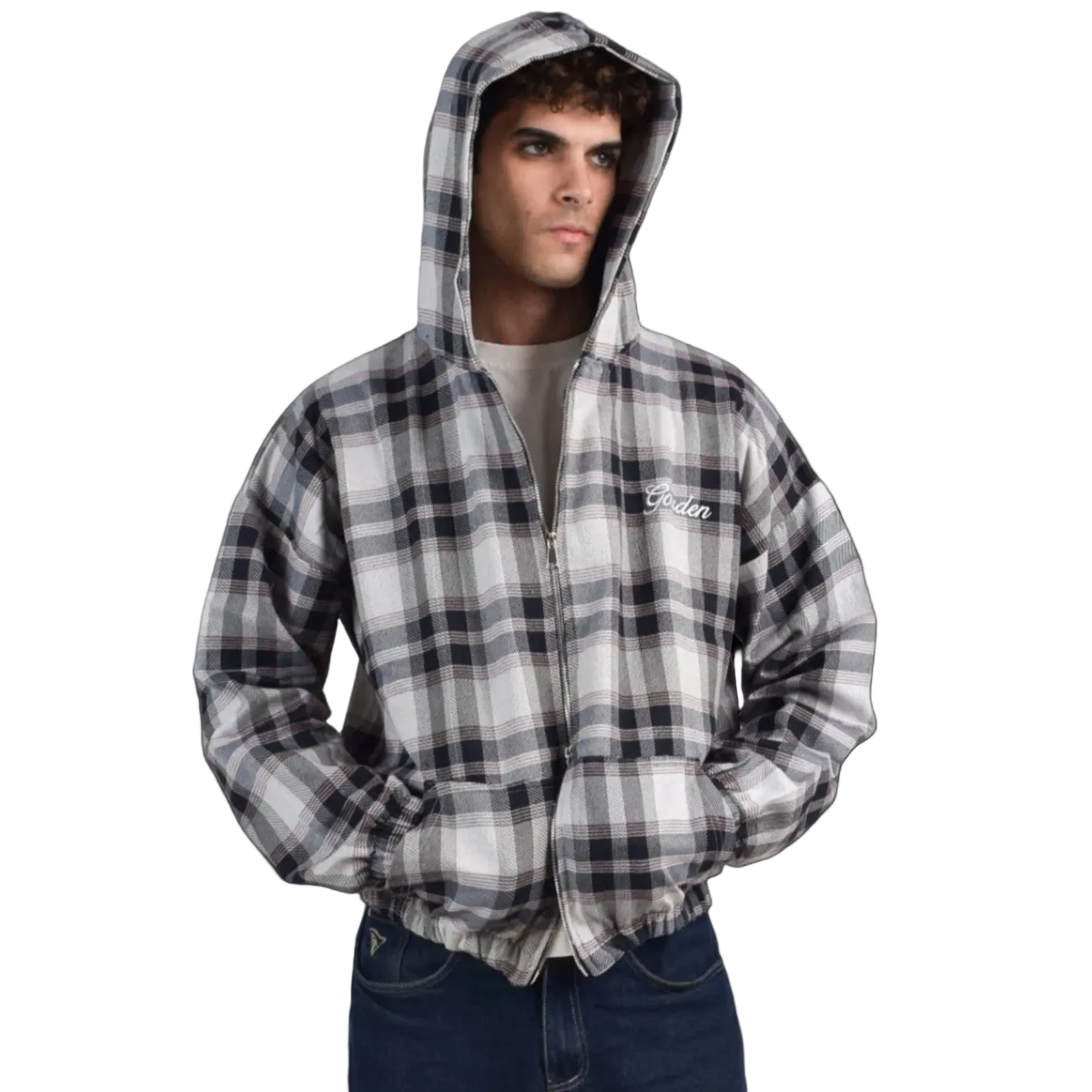 GREY PLAID JACKET