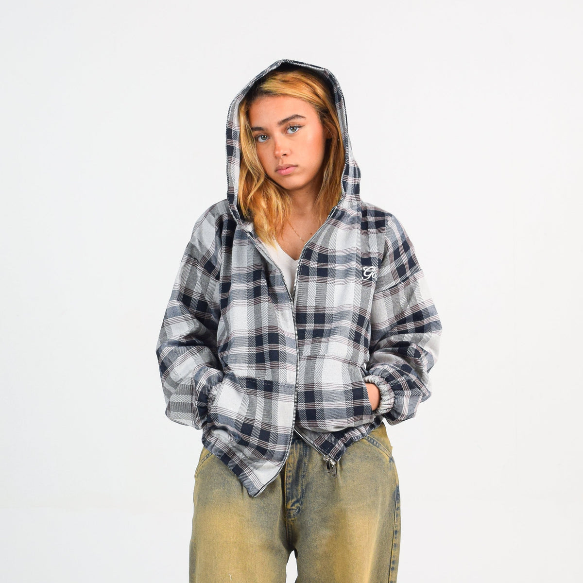 GREY PLAID JACKET
