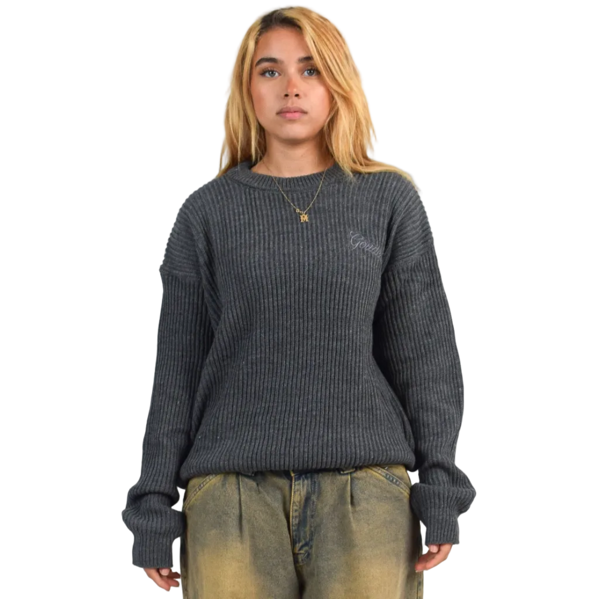 GREY KNIT SWEATER