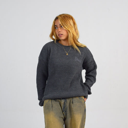 GREY KNIT SWEATER