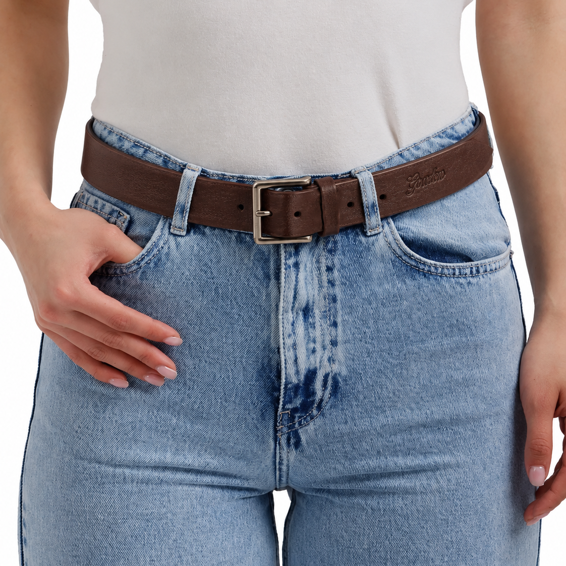 BROWN LEATHER BELT