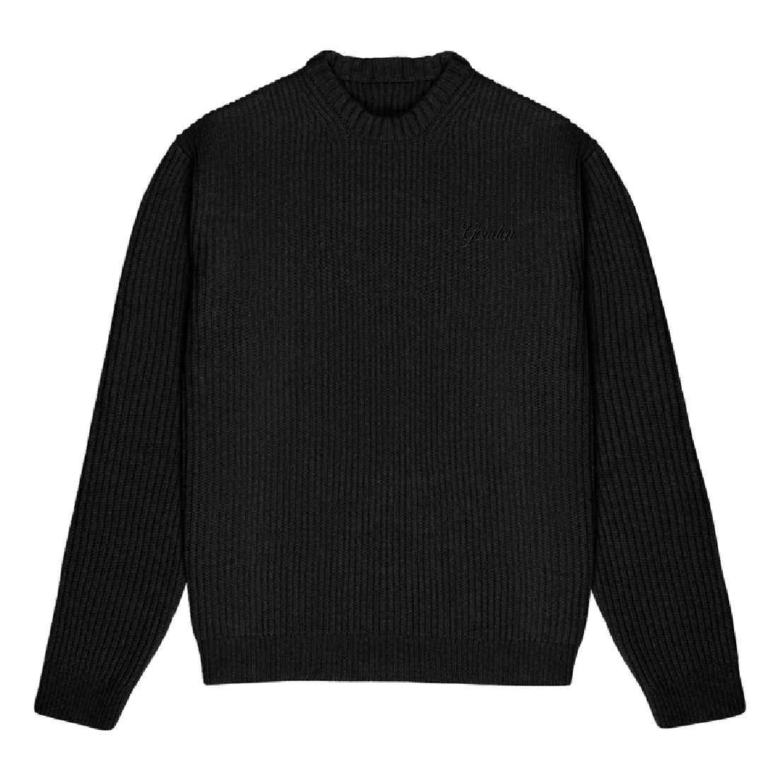 BLACK KNIT SWEATER