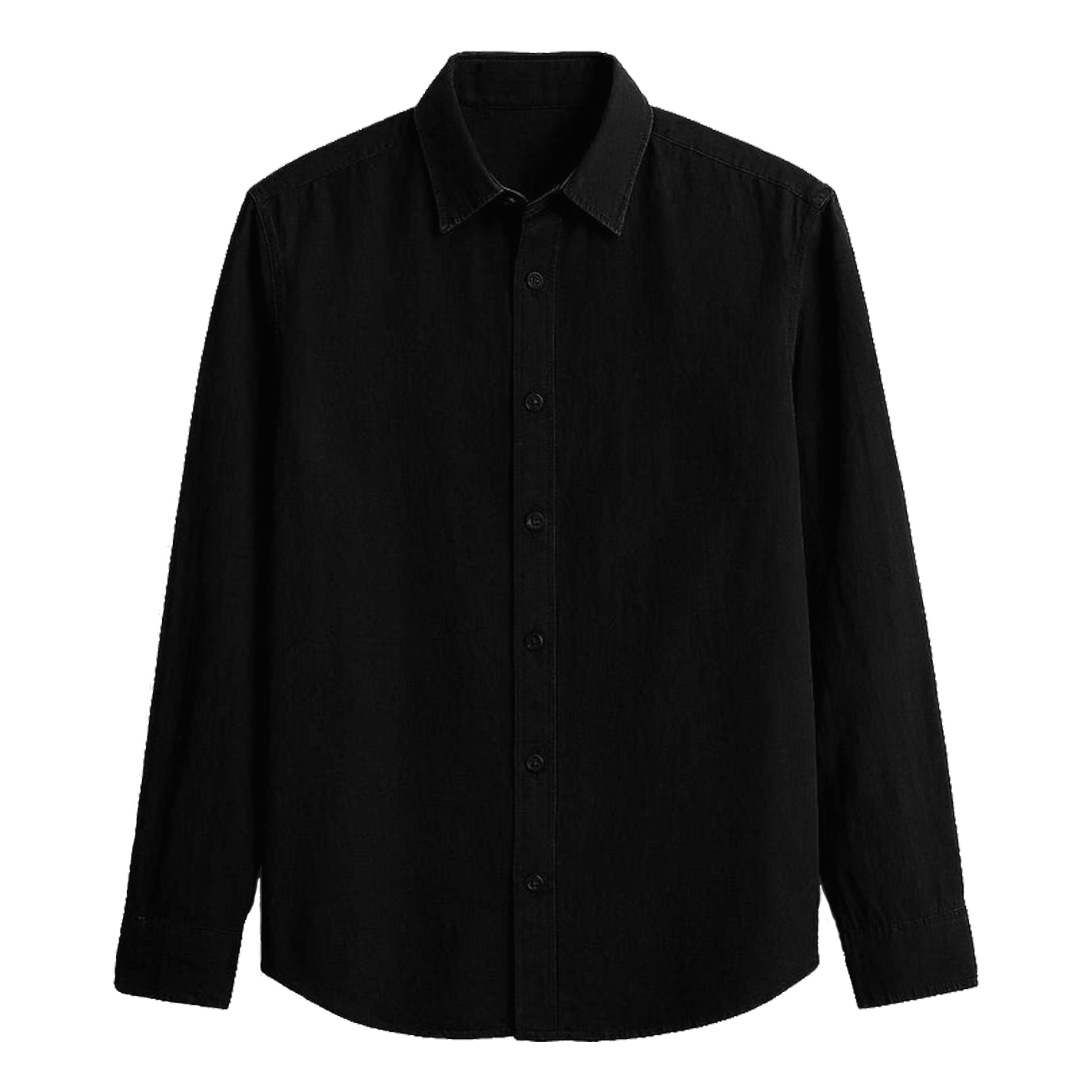 LINEN SHIRT - BLACK