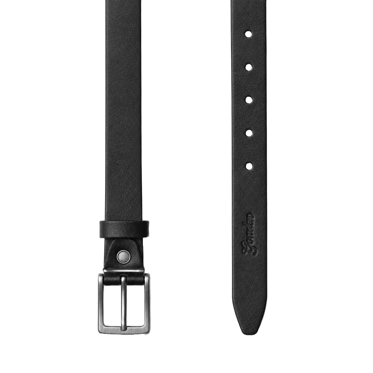 BLACK LEATHER BELT