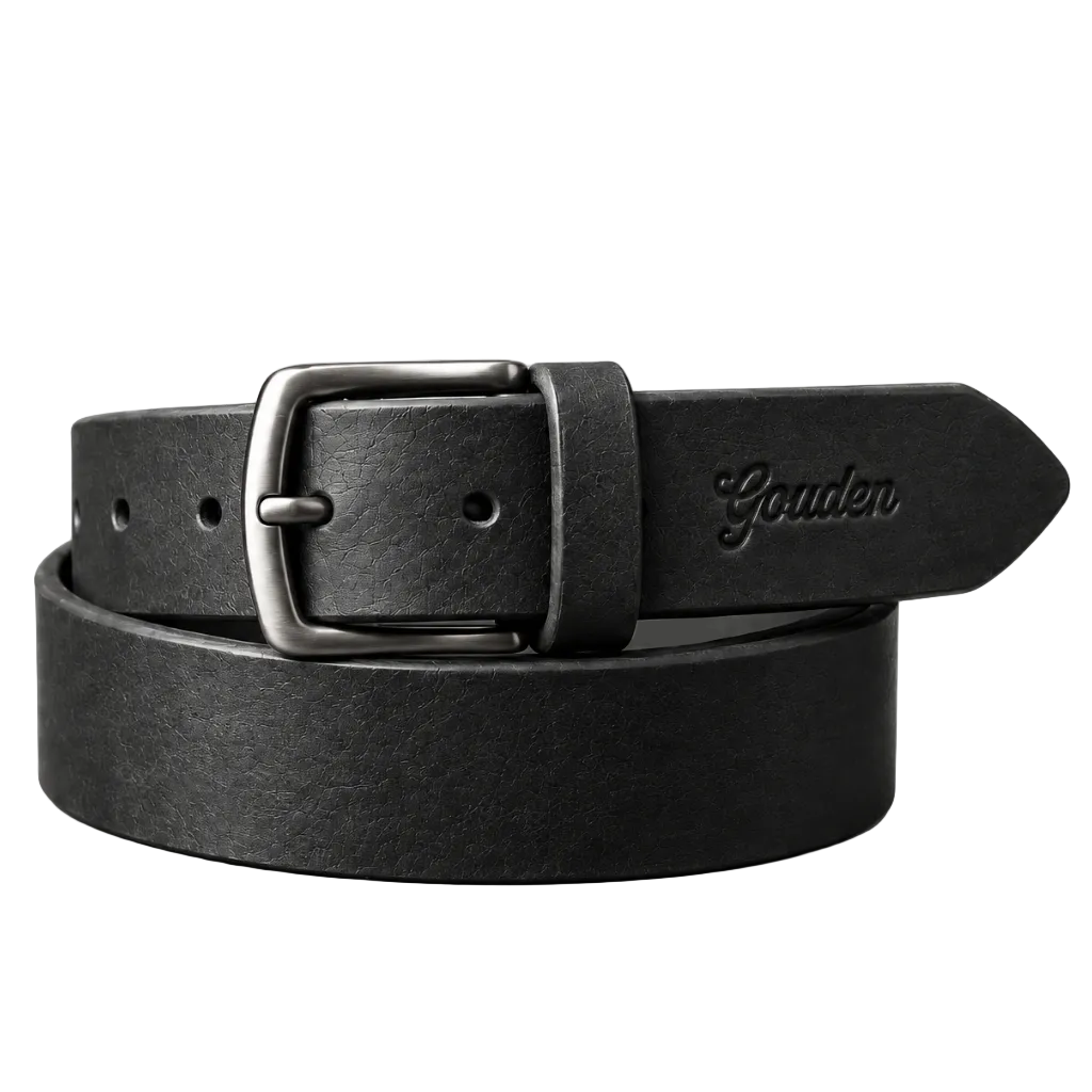 BLACK LEATHER BELT