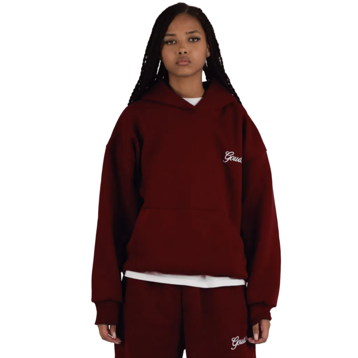 BURGUNDY HOODIE